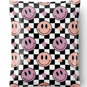 25ct Medium 10 x 13 Retro Smiley Poly Mailers
